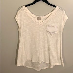 White cap sleeve top from Anthropology